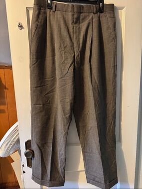 Men's Tailored Houndstooth Dress Pants